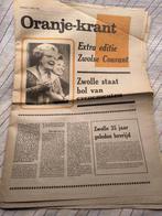 Zwolsche Courant donderdag 1 mei 1980 Oranje krant, Ophalen of Verzenden, Gelezen, Krant