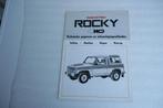 Folder Daihatsu Rocky 4WD tech.geg.+uitv.(11-1987) (16), Ophalen of Verzenden, Nieuw, Overige merken