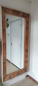 Spiegel,lijst teak hout,2x1 meter, Huis en Inrichting, Woonaccessoires | Spiegels, Ophalen, Zo goed als nieuw, 75 tot 100 cm, 150 tot 200 cm