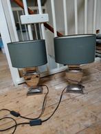 Set van 2 schemerlampen, Huis en Inrichting, Lampen | Tafellampen, Ophalen, Gebruikt, Klassiek, Metaal