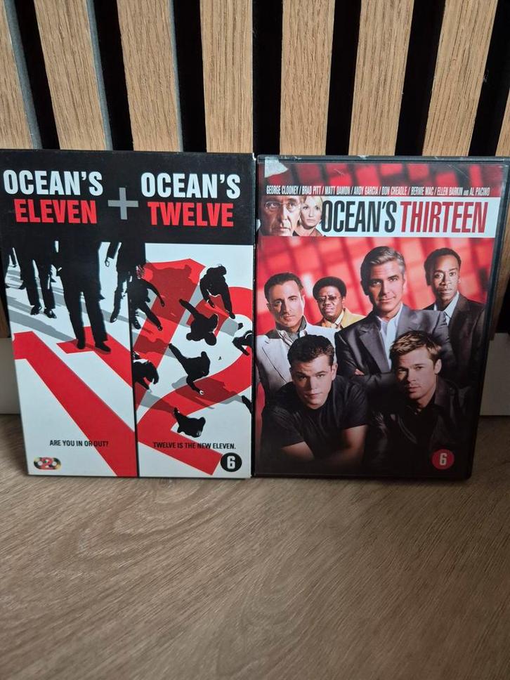 Ocean's 11, 12 & 13 - Complete Trilogie!, Cd's en Dvd's, Dvd's | Actie, Zo goed als nieuw, Actiekomedie, Boxset, Vanaf 12 jaar
