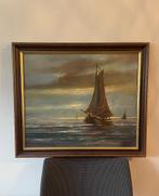 Olieverf schilderij op linnen van Lemsteraak, Ophalen of Verzenden