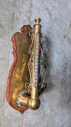 Bijzondere antieke thermometer van messing, Antiek en Kunst, Antiek | Gereedschap en Instrumenten, Ophalen of Verzenden