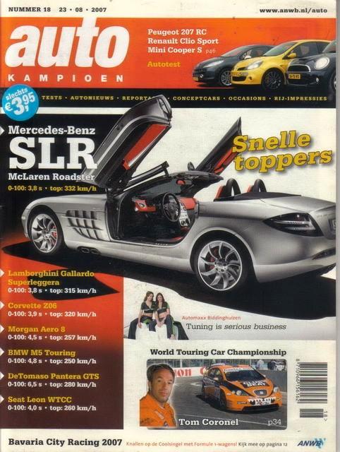 Autokampioen 18 2007 : BMW M5 Touring - Morgan Aero 8 - Mini, Boeken, Auto's | Folders en Tijdschriften, Gelezen, Algemeen, Ophalen of Verzenden