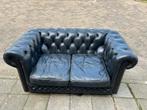 3 + 2 zits orginele Chesterfield, Huis en Inrichting, Banken | Bankstellen, Gebruikt, Leer, Ophalen of Verzenden, 75 tot 100 cm