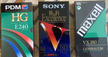 Opneembare VHS banden NIEUW beschikbaar voor biedingen