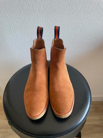 New Republic Suede Chelsea Boots Cognac beschikbaar voor biedingen