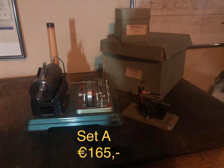 Stoommachine fleischmann mamod meccano, Antiek en Kunst, Antiek | Speelgoed, Verzenden