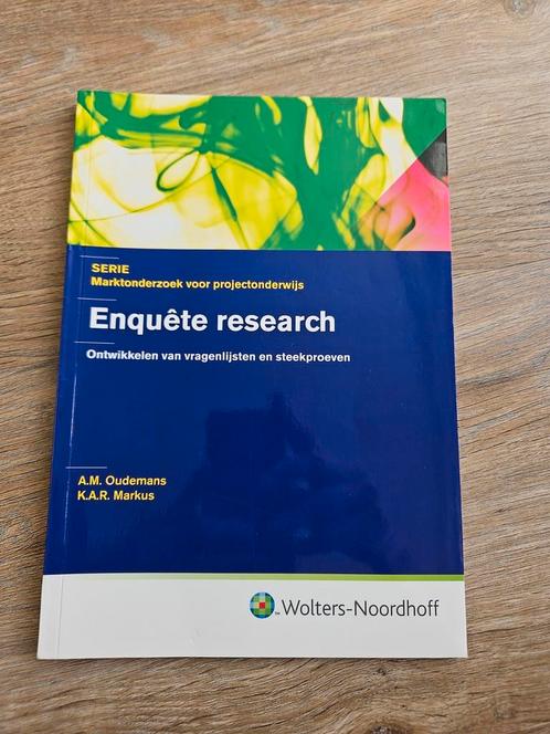 K.A.R. Markus - Enquete research, Boeken, Economie, Management en Marketing, Zo goed als nieuw, Management, Ophalen of Verzenden