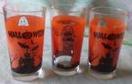 3 Halloween glazen spookafbeelding binnen Happy Halloween, Verzamelen, Glas en Borrelglaasjes, Ophalen of Verzenden, Nieuw, Bierglas