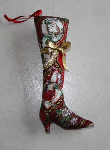 nieuw-hanger/laars met hak: klassieke kerstman/ uil B ( Tild beschikbaar voor biedingen