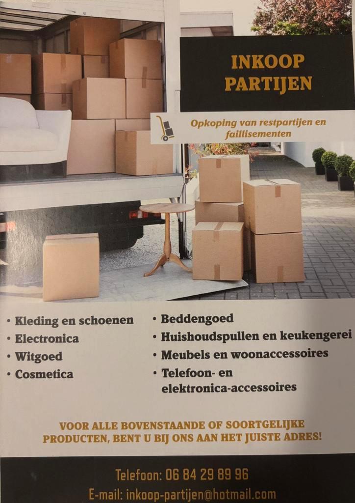 Inkoop van partijen, restpartijen en faillissementsgoederen, Kleding | Dames, Overige Dameskleding, Nieuw, Ophalen of Verzenden