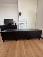Zwart Besta Ikea TV meubel, Ophalen, 150 tot 200 cm, Zo goed als nieuw, Minder dan 100 cm