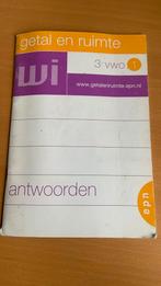 Getal en ruimte 3 vwo 1 wiskunde antwoorden, Boeken, Ophalen of Verzenden, Zo goed als nieuw, VWO