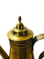Geelkoperen koffiekan vintage retro, Ophalen of Verzenden, Koper