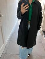 BURBERRY 100% ORIGINELE VINTAGE ZWARTE TRENCHCOAT LANGE JAS, Kleding | Dames, Jassen | Winter, Maat 38/40 (M), Zwart, Ophalen of Verzenden