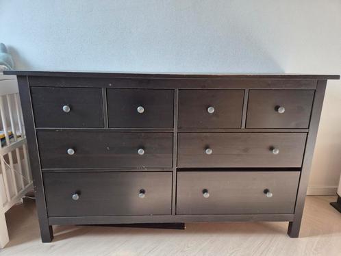 Hemnes ladekast/commode donkerbruin, Huis en Inrichting, Kasten | Ladekasten, Gebruikt, Minder dan 100 cm, 25 tot 50 cm, 5 laden of meer