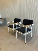 2 eetkamerstoelen - Scandinavisch Deens design, Huis en Inrichting, Stoelen, Ophalen, Twee, Blauw, Design
