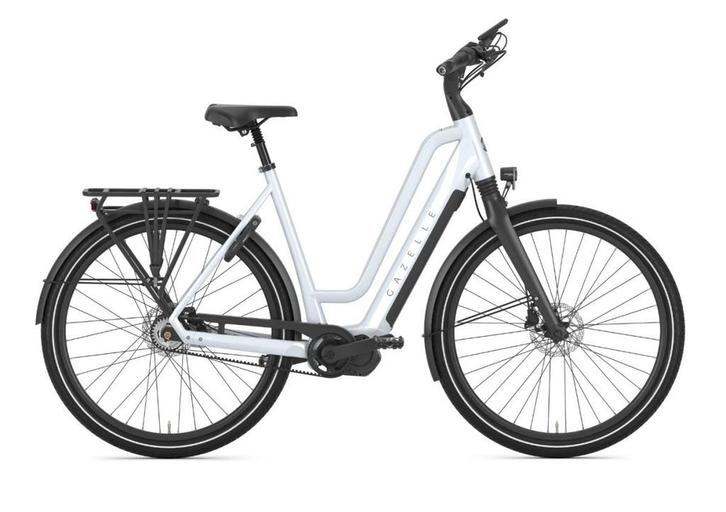 Gazelle Chaminix C5 Belt Dames Wit 49cm 2024, Fietsen en Brommers, Elektrische fietsen, Gebruikt, Gazelle, 47 tot 51 cm