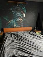 Electrisch bed, Ophalen, Zwart, Tweepersoons, 180 cm