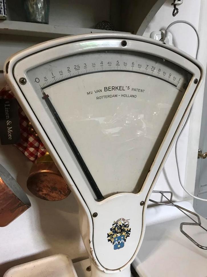 Antieke Berkel Weegschaal - Kruideniersweegschaal, Antiek en Kunst, Antiek | Keukenbenodigdheden, Ophalen of Verzenden
