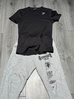 Gymshark Sport Set XS (Shirt + Broek), Fitness, Zwart, Ophalen of Verzenden, Zo goed als nieuw