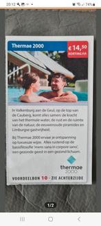 Thermae 2000 voordeelbon €14,50  per persoon, Drie personen of meer, Kortingsbon, Overige typen