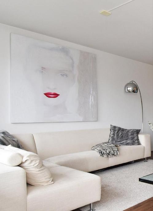 Sabine Kleiren textuur schilderij 150x150, Huis en Inrichting, Woonaccessoires | Schilderijen, Tekeningen en Foto's, Zo goed als nieuw