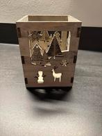 Houten kerst decoratie kandelaar, Diversen, Kerst, Ophalen of Verzenden, Zo goed als nieuw