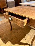 Antiek houten bijzet tafeltje met mooie details, landelijk, Ophalen