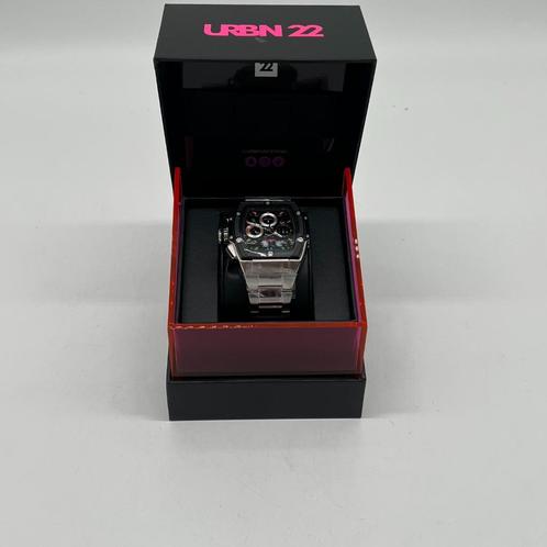 URBN 22 Horloge rood - in nieuwstaat, Sieraden, Tassen en Uiterlijk, Horloges | Heren, Zo goed als nieuw, Polshorloge, Overige merken