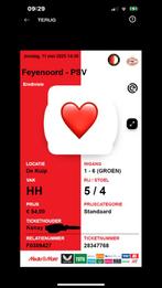 Feyenoord - Psv 11 Mei, Tickets en Kaartjes, Losse kaart, Eén persoon, Mei