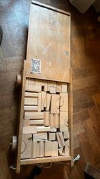 Analoge SpeelBlokken in houten karretje, Verzamelen, Ophalen, Gebruikt