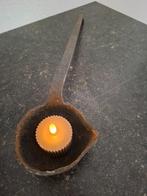 metalen ijzeren waxine houder waxine lepel kandelaar, Ophalen, Zo goed als nieuw, Metaal, Minder dan 25 cm