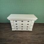 Apothekerskast Ladenkast Anna Teak 1,25 m Art. Nr.: 27248E, Ophalen, 100 tot 150 cm, 5 laden of meer, Teakhout