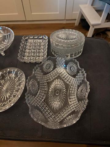 Antiek Glas & Kristal Collectie Diverse Items beschikbaar voor biedingen