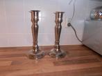 2 kandelaars van koper 33 cm hoog., Antiek en Kunst, Antiek | Kandelaars, Ophalen of Verzenden, Koper of Brons