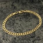 14k gouden armband massief cuban schakel 12,5 gram, Ophalen of Verzenden, Zo goed als nieuw, Goud, Zilver
