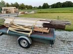 Hardhouten Palen en Platen - Overkapping Hout, Ophalen, Gebruikt, 25 tot 50 mm, Plank