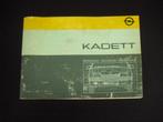 handleiding boek opel kadett 1984, Ophalen of Verzenden