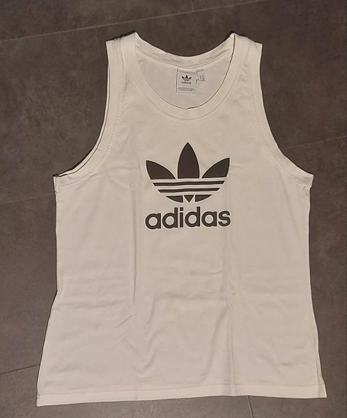 Adidas tanktop maat L, wit-zwart, Kleding | Heren, Sportkleding, Zo goed als nieuw, Overige typen, Maat 52/54 (L), Zwart, Ophalen of Verzenden