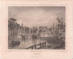 Hoorn De Binnenhaven 1858 Staalgravure Terwen, Antiek en Kunst, Ophalen of Verzenden