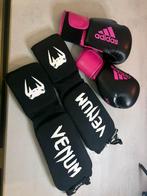 Kickboks set: Handschoenen en scheenbeschermers, Maat XS of kleiner, Ophalen of Verzenden, Zo goed als nieuw, Overige