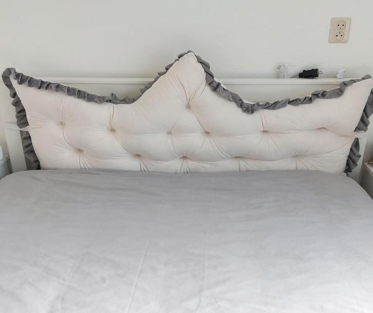 Bedhoofdkussen Kroon - ~ 150cm, Huis en Inrichting, Slaapkamer | Bedden, Zo goed als nieuw, Tweepersoons, Overige maten, Overige maten