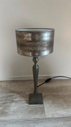 2 schemerlampen op metalenvoet met Duran kapjes, Ophalen of Verzenden, Zo goed als nieuw, Rond, Minder dan 25 cm