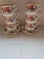 Queens rosina fine bone china england, Ophalen of Verzenden, Zo goed als nieuw, Porselein, Kop en/of schotel