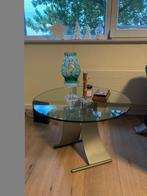 Rolf Benz 8010 - Side table - Glass 1,5cm -, Huis en Inrichting, Modern, Rond, 50 tot 75 cm, Zo goed als nieuw