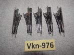 Vk-976 N Spoor Rechte wissels 2e keus 14951/53 Minitrix, Gebruikt, Gelijkstroom, Trix, Rails