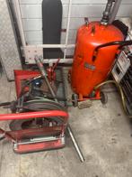 Pneumatische oliepomp en oliehaspel en olieopvang, Auto diversen, Autogereedschap, Ophalen, Gebruikt