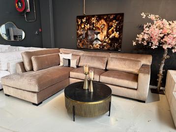 Snel leverbaar |Ribfluweel-velvet| U-bank lounge | Utrecht beschikbaar voor biedingen